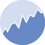 Dataviz logo representing a Area chart.